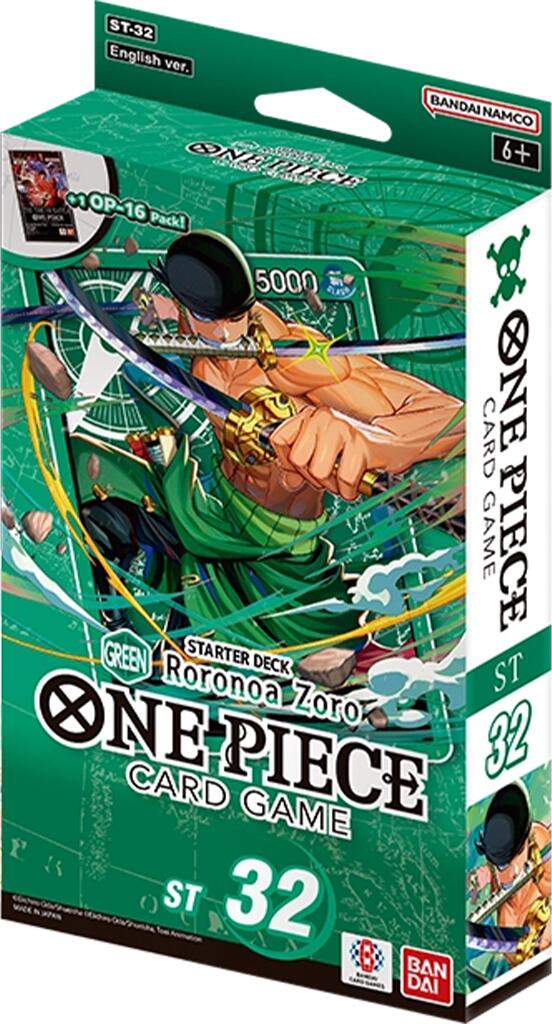 One Piece Card Game: Starter Deck 32: GREEN Roronoa Zoro (ST-32)