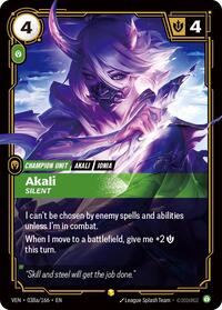 Vendetta - Akali, Silent (Alternate Art) 038a/166
