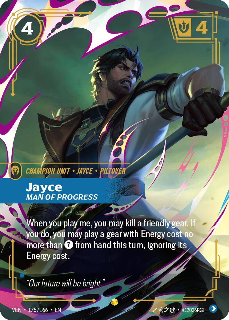 Vendetta - Jayce, Man of Progress (Overnumbered) 175/166