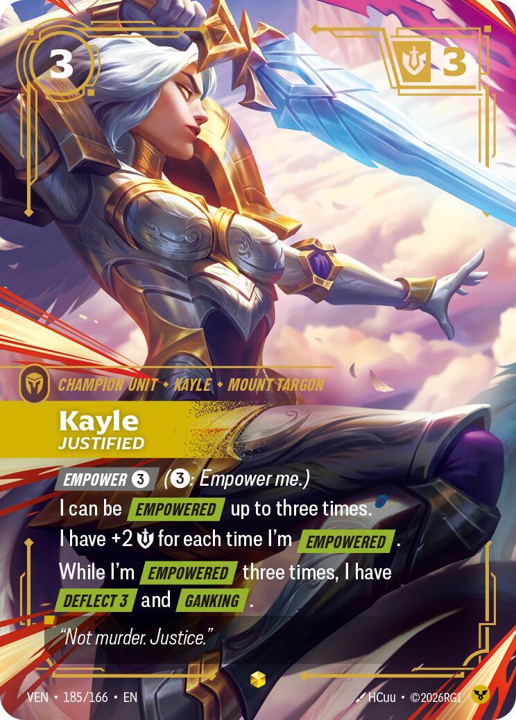 Vendetta - Kayle, Justified (Overnumbered) 185/166