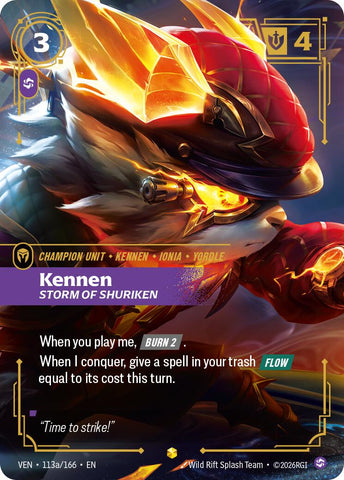 Vendetta - Kennen, Storm of Shuriken (Alternate Art) 113a/166