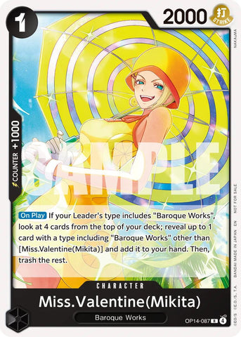 Miss.Valentine(Mikita) (Tournament Pack 2026 Vol. 3) - OP14-087