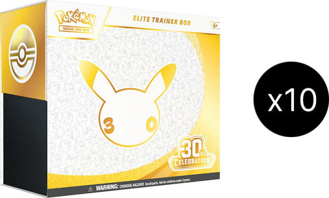 Pokemon TCG: 30th Celebration Elite Trainer Box Case