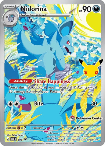 Nidorina - 101 (30th Celebration) (Pokemon Center Exclusive)