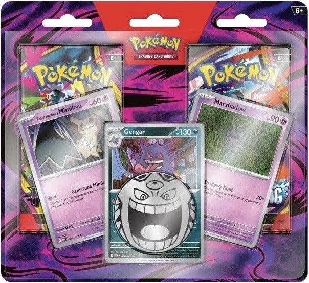 Pokemon TCG: Enhanced 2-Pack Blister Pack [Gengar, Marshadow, Team Rocket's Mimikyu]