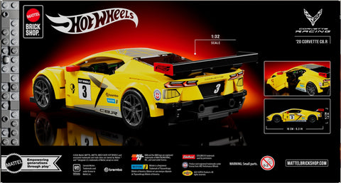 Mattel Brick Shop Hot Wheels ’20 Corvette C8.R Building Set