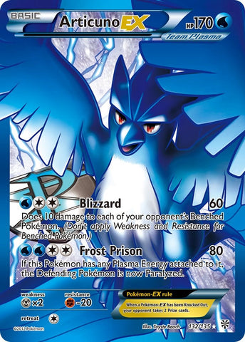 Articuno EX (Team Plasma) (132 Full Art) - 132/135 - (Plasma Storm)