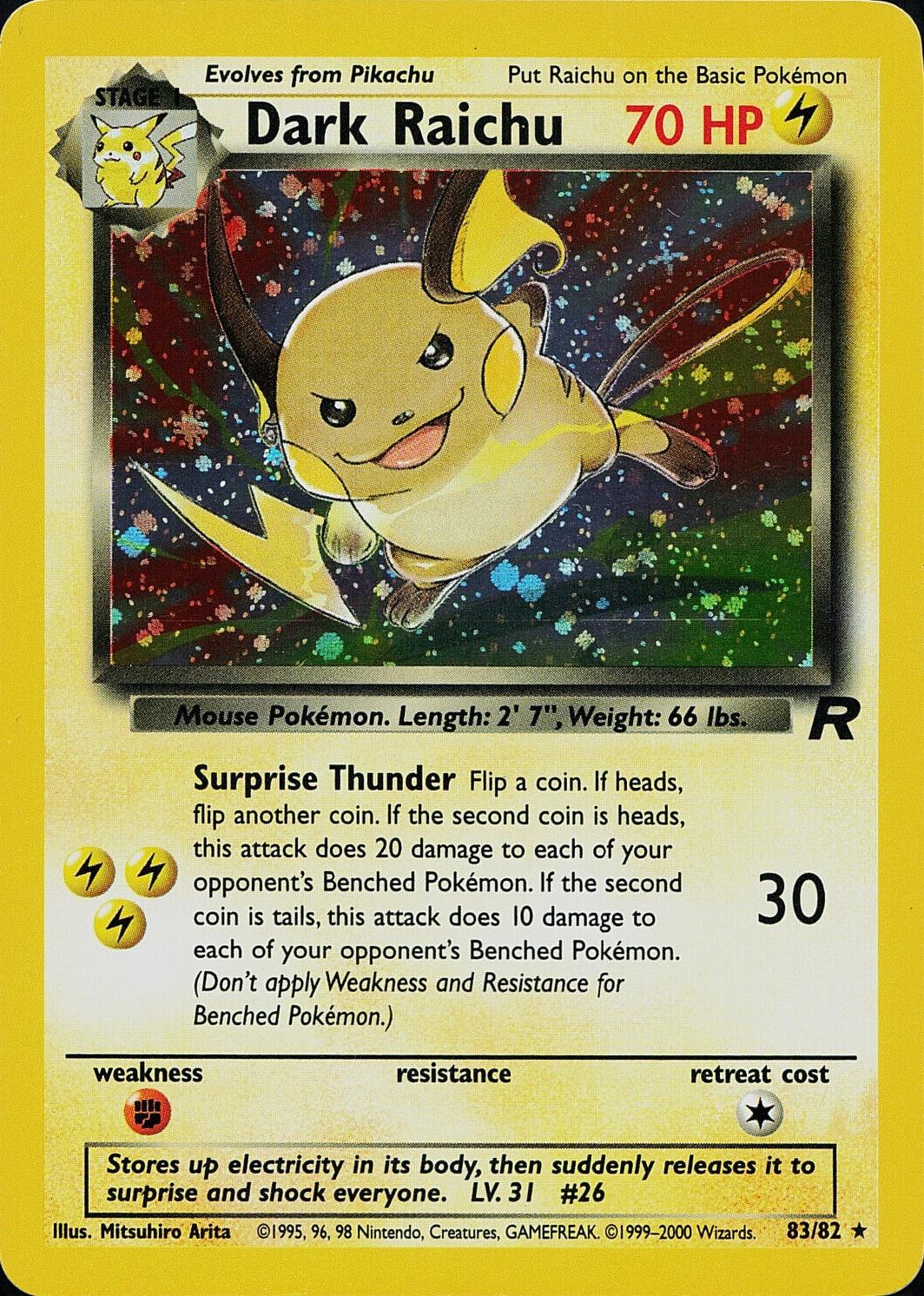 Dark Raichu - 83/82