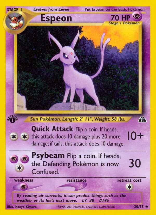 Espeon (20) - 20/75 - (Neo Discovery)