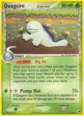 Quagsire (Delta Species) - 21/101 - (Dragon Frontiers)