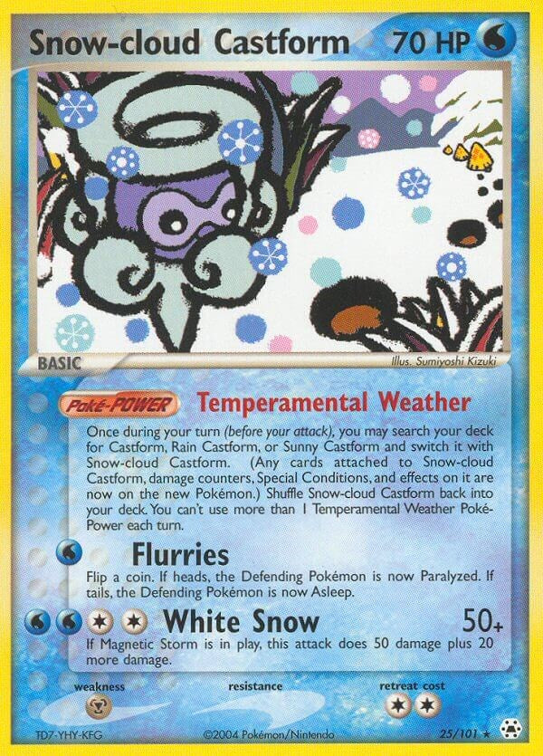 Snow-cloud Castform - 25/101