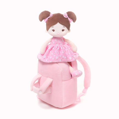 Personalized Flora Belle Doll Backpack - Pink