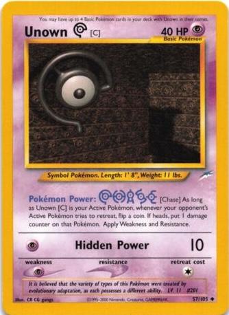 Unown [C] - 057/105
