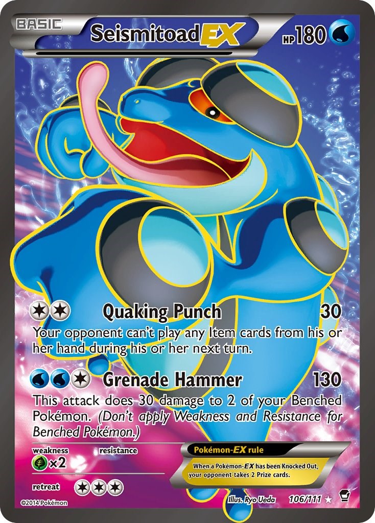 Seismitoad EX (106 Full Art) - 106/111