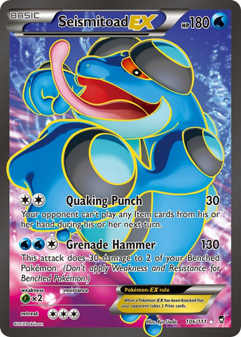 Seismitoad EX (106 Full Art) - 106/111