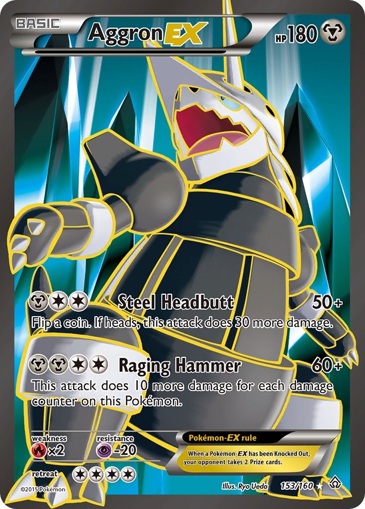 Aggron EX (153 Full Art) - 153/160