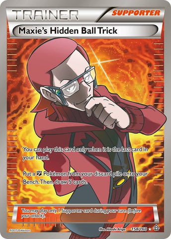 Maxie's Hidden Ball Trick (158 Full Art) - 158/160 - (XY - Primal Clash)