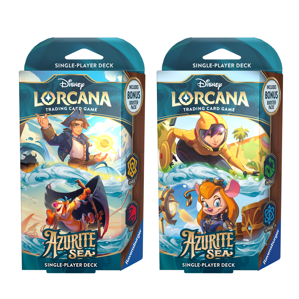Disney Lorcana TCG: Azurite Sea - Starter Deck (Set of 2)
