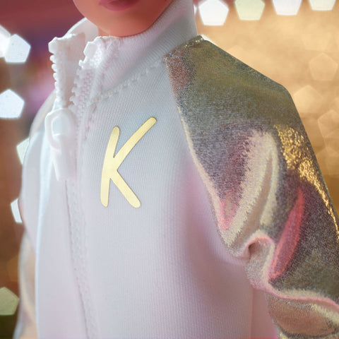 Ken Doll In White and Gold Tracksuit – Barbie The Movie
