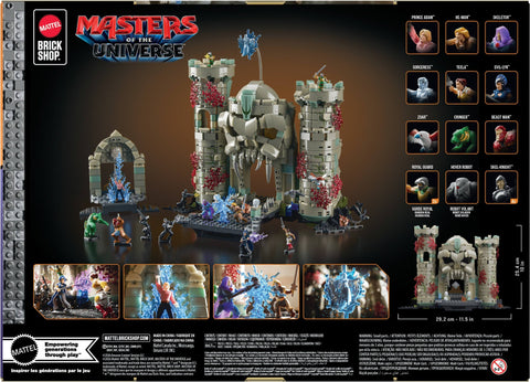 Mattel Brick Shop Masters of the Universe Battle of Castle Grayskull Building Set